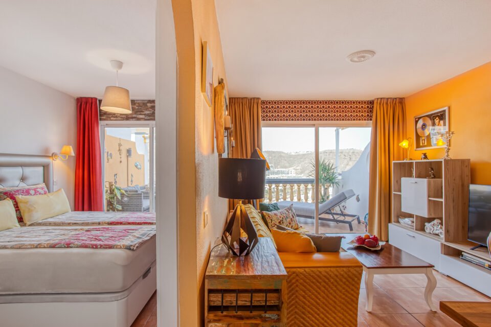 Apartamentos Monseñor, Playa del Cura bedroom