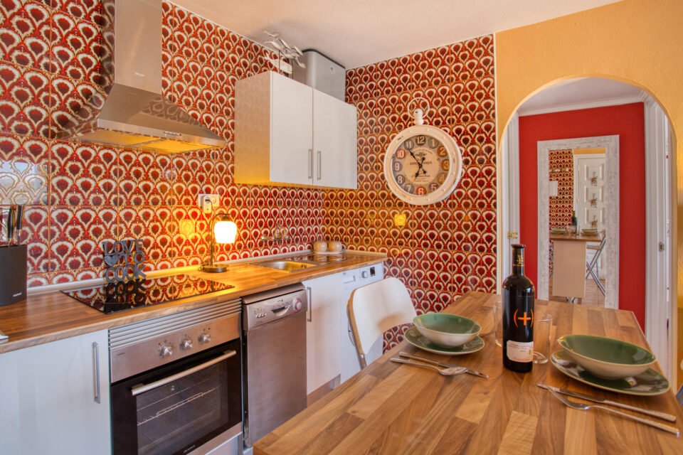 Apartamentos Monseñor, Playa del Cura kitchen