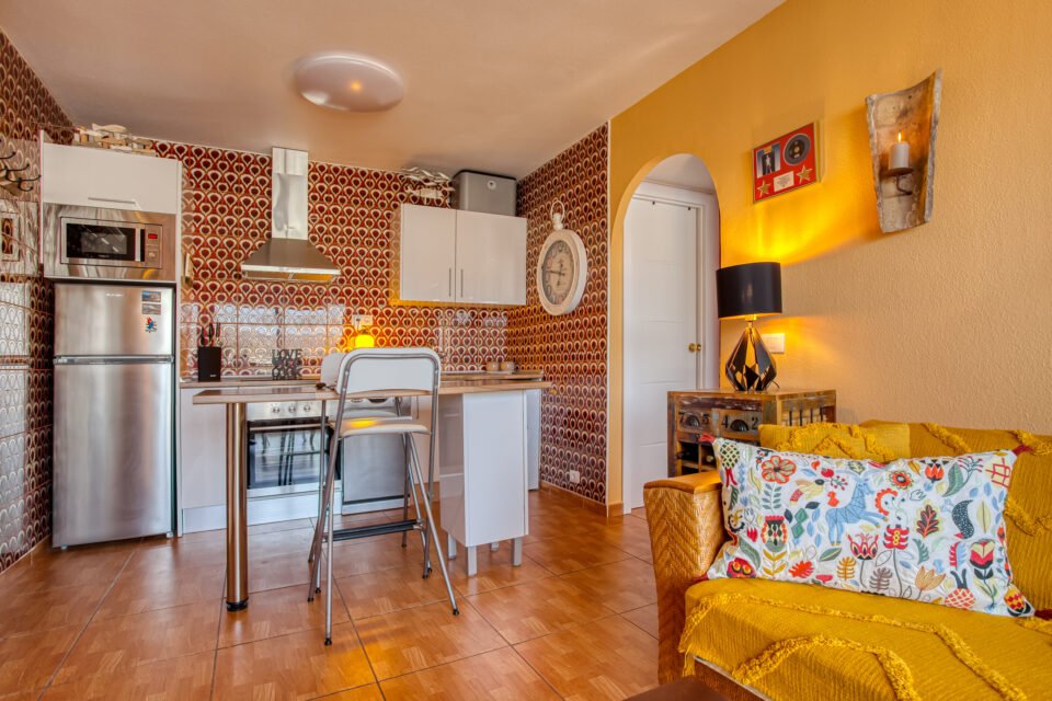 Apartamentos Monseñor, Playa del Cura kitchen